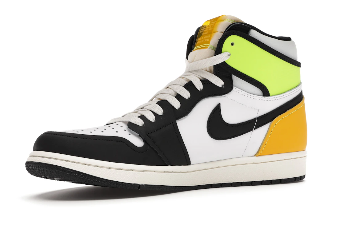 Jordan 1 Retro High White Black Volt University Gold - photo 4- Jersey4u