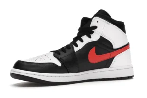 Jordan 1 Mid Black Chile Red White - photo 4- Jersey4u