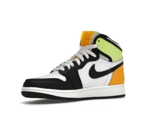 Jordan 1 Retro High White Black Volt University Gold (GS) - photo 4- Jersey4u