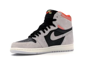 Jordan 1 Retro High Neutral Grey Hyper Crimson - photo 4- Jersey4u