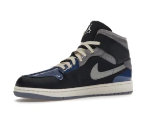 Jordan 1 Mid SE Craft Obsidian French Blue Ashen Slate White - photo 4- Jersey4u