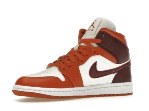 Jordan 1 Mid Dusty Peach Night Maroon (Women's) - photo 4- Jersey4u