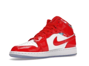 Jordan 1 Mid Barcelona Sweater Red Patent (GS) - photo 4- Jersey4u