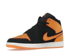 Jordan 1 Mid Fat Tongue Black Orange - photo 4- Jersey4u