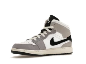 Jordan 1 Mid SE Craft White Cement Grey Black (GS) - photo 4- Jersey4u