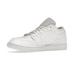 Jordan 1 Low Triple White Tumbled Leather - photo 4- Jersey4u