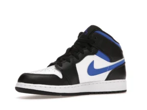 Jordan 1 Mid White Black Racer Blue (GS) - photo 4- Jersey4u