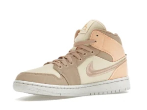 Jordan 1 Mid SE Canvas Khaki (Women's) - photo 4- Jersey4u