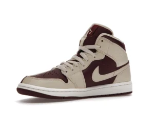 Jordan 1 Mid SE Split Beach Cherrywood Red (Women's) - photo 4- Jersey4u