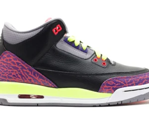 Jordan 3 Retro Black Atomic Red Volt (GS) - photo 1- Jersey4u