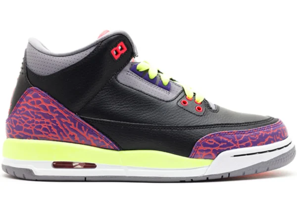 Jordan 3 Retro Black Atomic Red Volt (GS) - photo 1- Jersey4u