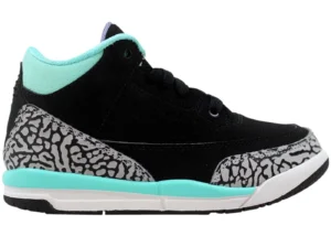 Jordan 3 Retro Black Iron Purple Bleached Turquoise (PS) - photo 1- Jersey4u