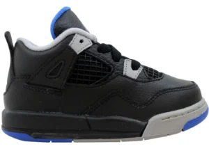 Jordan 4 Retro Black Soar Matte Silver White (TD) - photo 1- Jersey4u