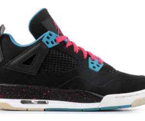 Jordan 4 Retro Black Vivid Pink Dynamic Blue (GS) - photo 1- Jersey4u