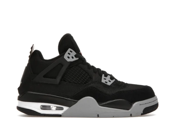 Jordan 4 Retro Black Canvas (GS) - photo 1- Jersey4u