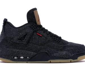 Jordan 4 Retro Levi's Black (Blank Tag) - photo 1- Jersey4u