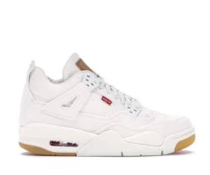 Jordan 4 Retro Levi's White (GS) (Levi's Tag) - photo 1- Jersey4u