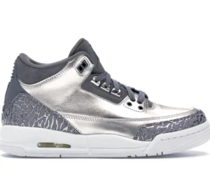 Jordan 3 Retro Premium Heiress Metallic Silver (GS) - photo 1- Jersey4u