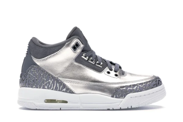 Jordan 3 Retro Premium Heiress Metallic Silver (GS) - photo 1- Jersey4u