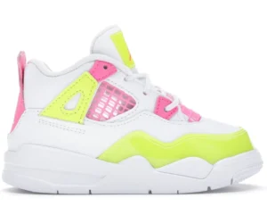 Jordan 4 Retro White Lemon Pink (TD) - photo 1- Jersey4u