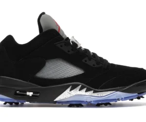 Air Jordan 5 Retro Low Golf Black Metallic - photo 1- Jersey4u