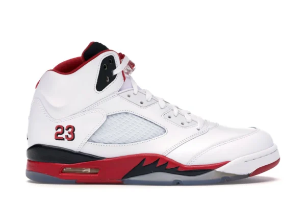 Jordan 5 Retro Fire Red Black Tongue (2013) - photo 1- Jersey4u