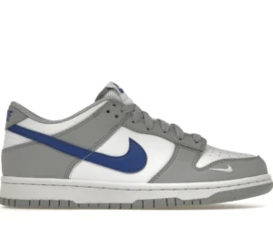 Nike Dunk Low Mini Swoosh Wolf Grey Game Royal (GS) - photo 1- Jersey4u