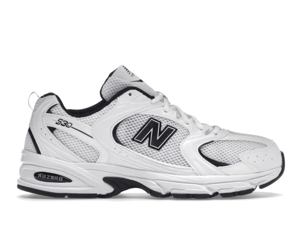 New Balance 530 White Black Details - photo 1- Jersey4u