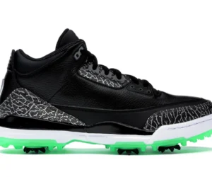 Jordan 3 Retro Golf Black Green Glow - photo 1- Jersey4u