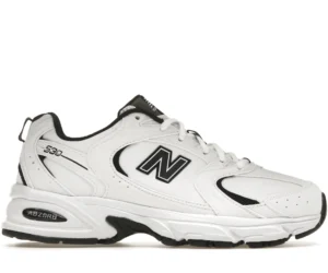 New Balance 530 White Black Leather - photo 1- Jersey4u