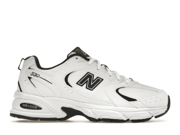 New Balance 530 White Black Leather - photo 1- Jersey4u