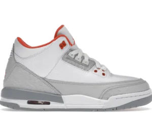 Jordan 3 Retro White Crimson Grey (GS) - photo 1- Jersey4u