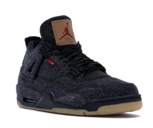 Jordan 4 Retro Levi's Black (Blank Tag) - photo 2- Jersey4u