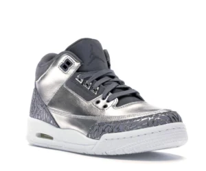 Jordan 3 Retro Premium Heiress Metallic Silver (GS) - photo 2- Jersey4u