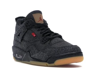 Jordan 4 Retro Levi's Black (GS) (Blank Tag) - photo 2- Jersey4u