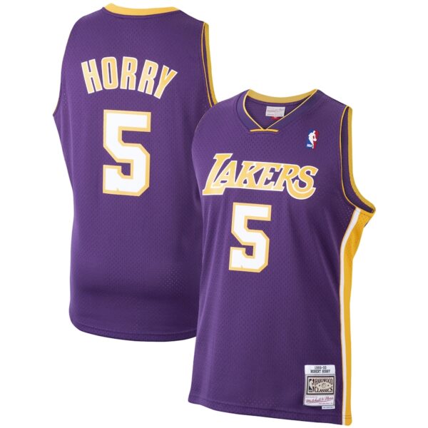 Robert Horry Los Angeles Lakers Mitchell & Ness 1999/00 Hardwood Classics Swingman Jersey - Purple photo 1 Jersey4u