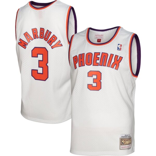 Stephon Marbury Phoenix Suns Mitchell & Ness 2002/03 Hardwood Classics Swingman Jersey - White photo 1 Jersey4u