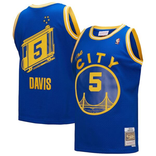 Baron Davis Golden State Warriors Mitchell & Ness Hardwood Classics 2004/05 Swingman Jersey - Royal photo 1 Jersey4u