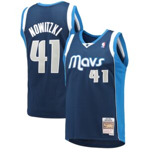 Dirk Nowitzki Dallas Mavericks Mitchell & Ness 2011/12 Hardwood Classics Swingman Jersey - Navy photo 1 Jersey4u