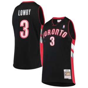 Kyle Lowry Toronto Raptors Mitchell & Ness 2012/13 Hardwood Classics Swingman Jersey - Black photo 1 Jersey4u