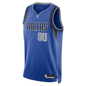 Dallas Mavericks Nike 2021/22 Diamond Swingman Custom Jersey - Icon Edition - Blue photo 2 Jersey4u
