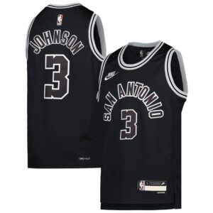 Keldon Johnson San Antonio Spurs Nike Youth 2022/23 Swingman Jersey - Classic Edition - Black photo 1 Jersey4u