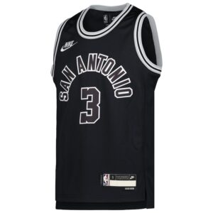 Keldon Johnson San Antonio Spurs Nike Youth 2022/23 Swingman Jersey - Classic Edition - Black photo 2 Jersey4u