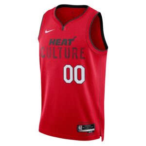 Miami Heat Nike Unisex 2024/25 Custom Swingman Jersey - City Edition - Red photo 2 Jersey4u