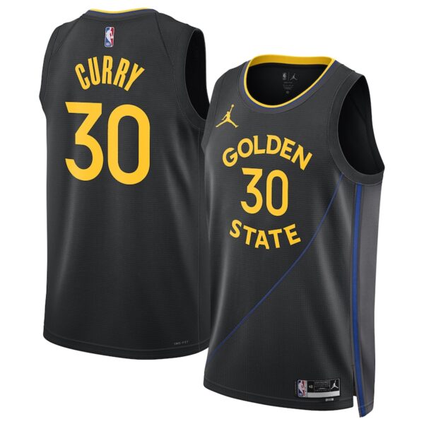 Stephen Curry Golden State Warriors Jordan Brand Unisex 2024/25 Swingman Jersey - Statement Edition - Black photo 1 Jersey4u