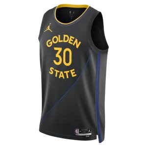 Stephen Curry Golden State Warriors Jordan Brand Unisex 2024/25 Swingman Jersey - Statement Edition - Black photo 2 Jersey4u