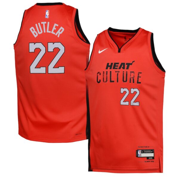 Jimmy Butler Miami Heat Nike Youth 2024/25 Swingman Player Jersey - City Edition - Red photo 1 Jersey4u