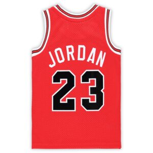 Michael Jordan Chicago Bulls Mitchell & Ness Preschool Hardwood Classics 1984/85 Authentic Swingman Jersey - Red photo 3 Jersey4u
