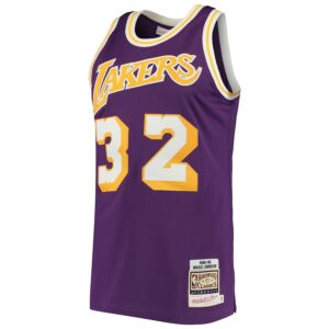 Magic Johnson Los Angeles Lakers Mitchell & Ness 1984/85 Hardwood Classics Authentic Jersey - Purple photo 2 Jersey4u