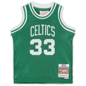 Larry Bird Boston Celtics Mitchell & Ness Infant 1985/86 Hardwood Classics Retired Player Jersey - Kelly Green photo 2 Jersey4u